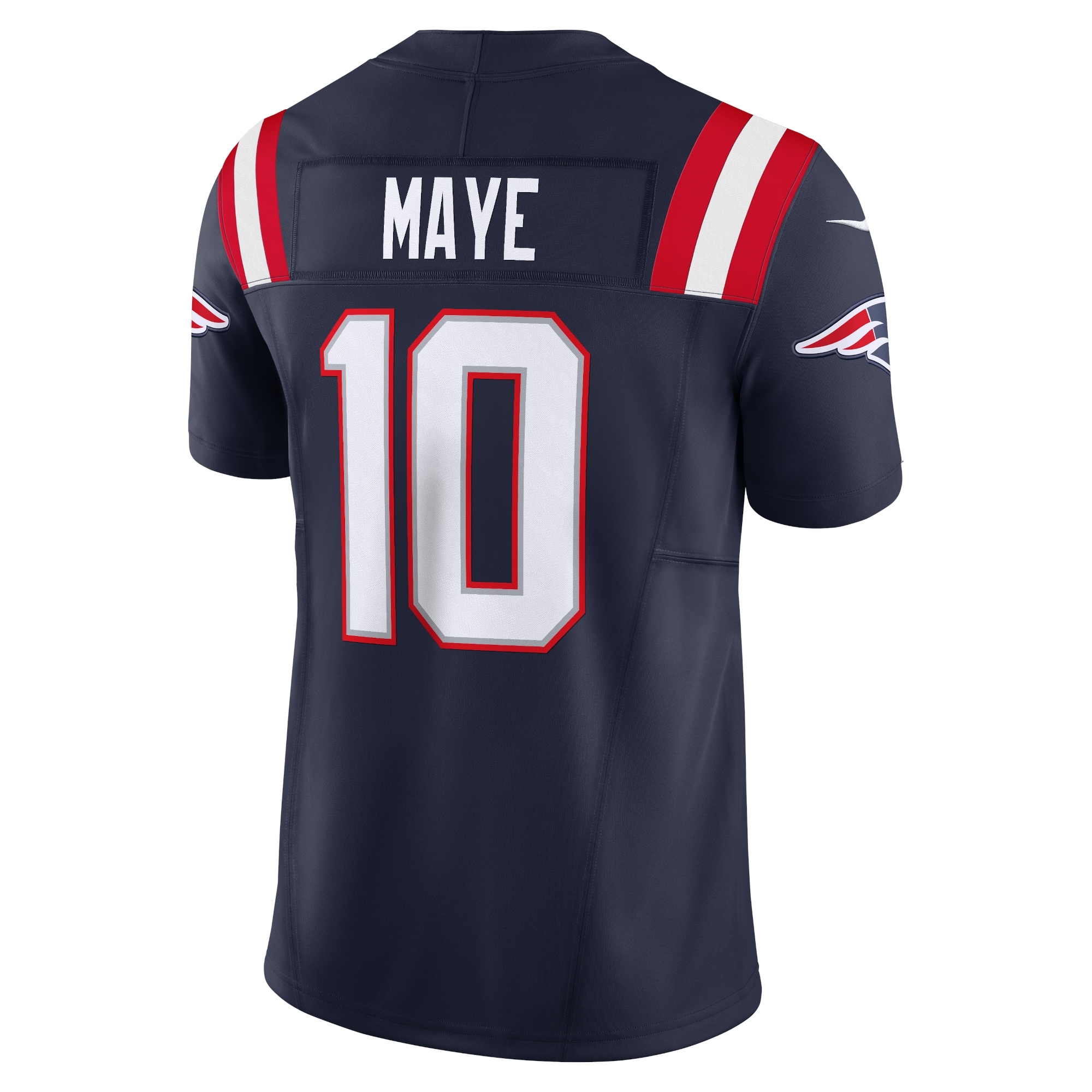Men's New England Patriots Drake Maye Navy Vapor F.U.S.E. Limited Jersey