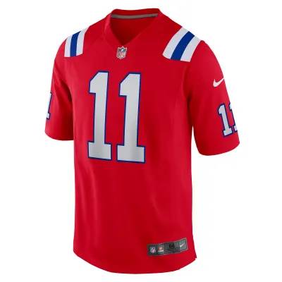 Men's New England Patriots Drew Bledsoe Red Retired Player Alternate Game Jersey 02