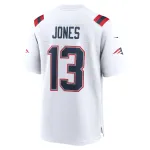 Men's New England Patriots Jack Jones White Game Player Jersey