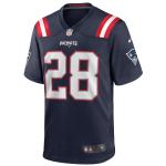 Men's New England Patriots James White Navy Game Player Jersey