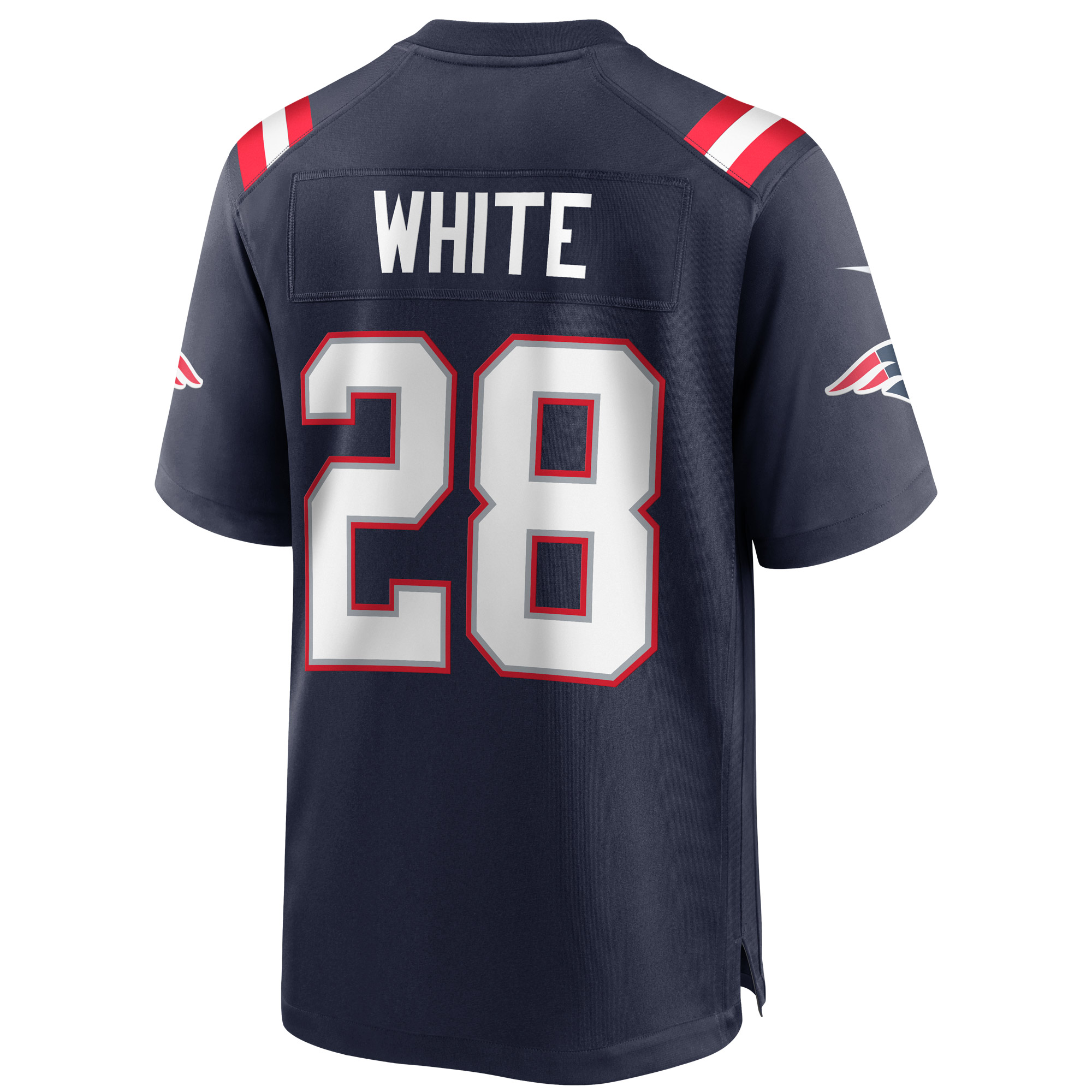 Men's New England Patriots James White Navy Game Player Jersey