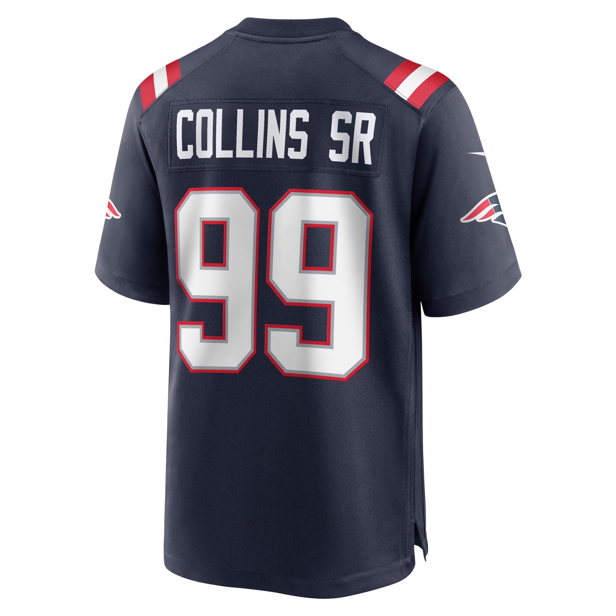 Men's New England Patriots Jamie Collins Sr. Navy Home Game Player Jersey
