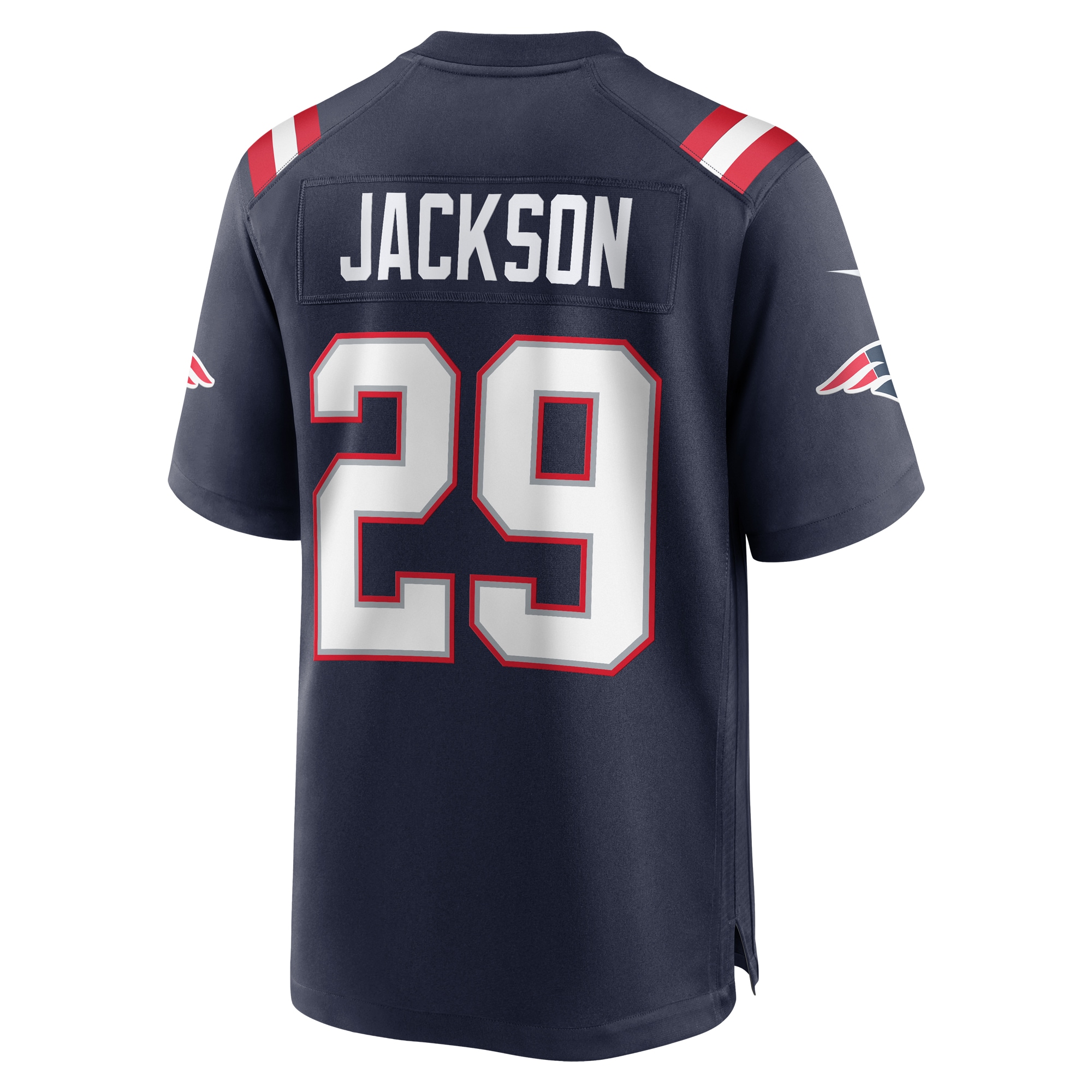 Men's New England Patriots JC Jackson  Navy Game Jersey