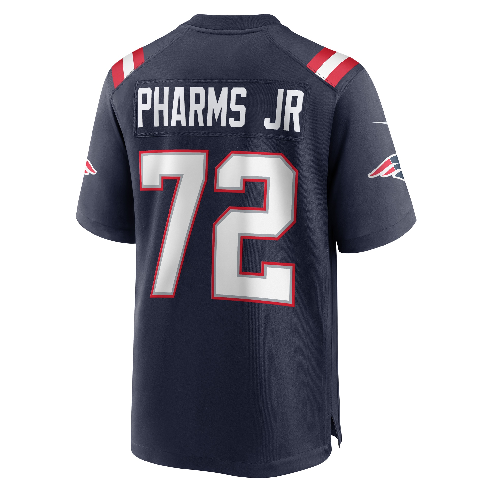 Men's New England Patriots Jeremiah Pharms Jr. Navy Game Player Jersey