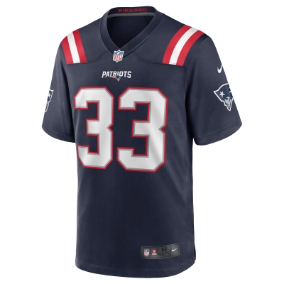 Men's New England Patriots Joejuan Williams Navy Game Jersey 02