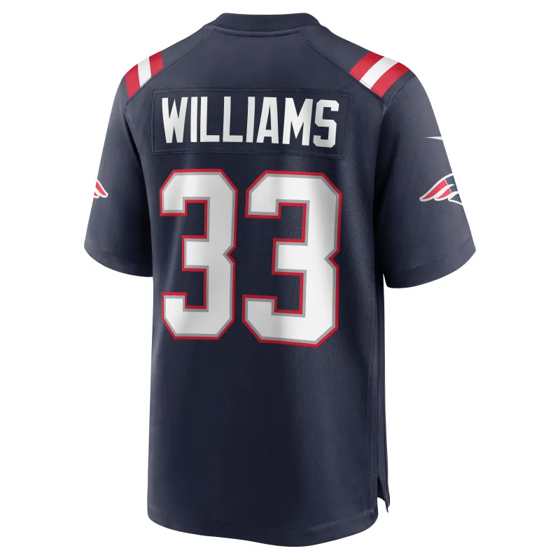 Men's New England Patriots Joejuan Williams Navy Game Jersey