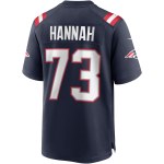 Men's New England Patriots John Hannah Navy Game Retired Player Jersey