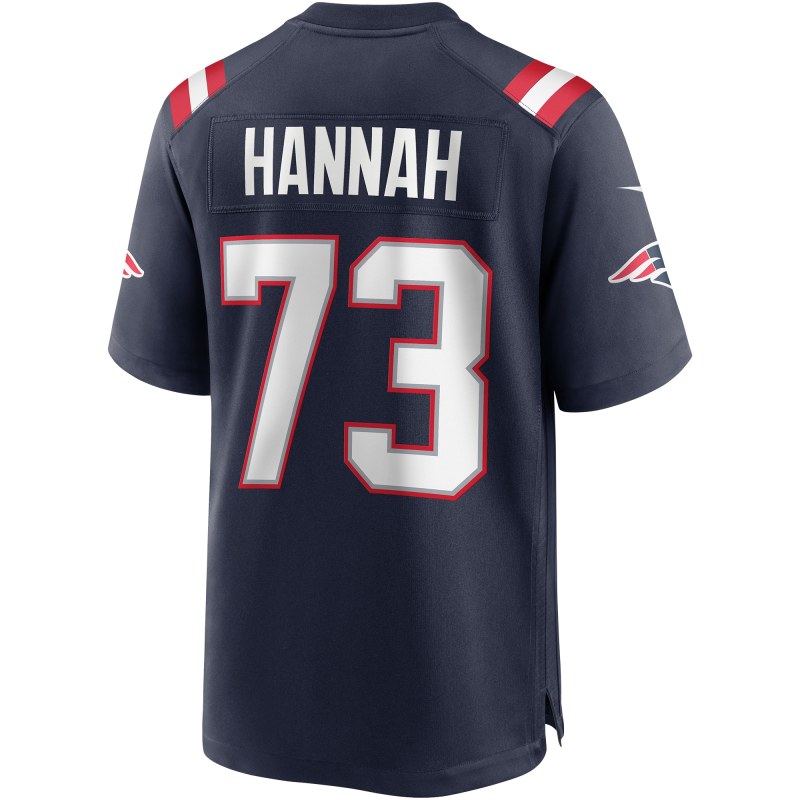 Men's New England Patriots John Hannah Navy Game Retired Player Jersey