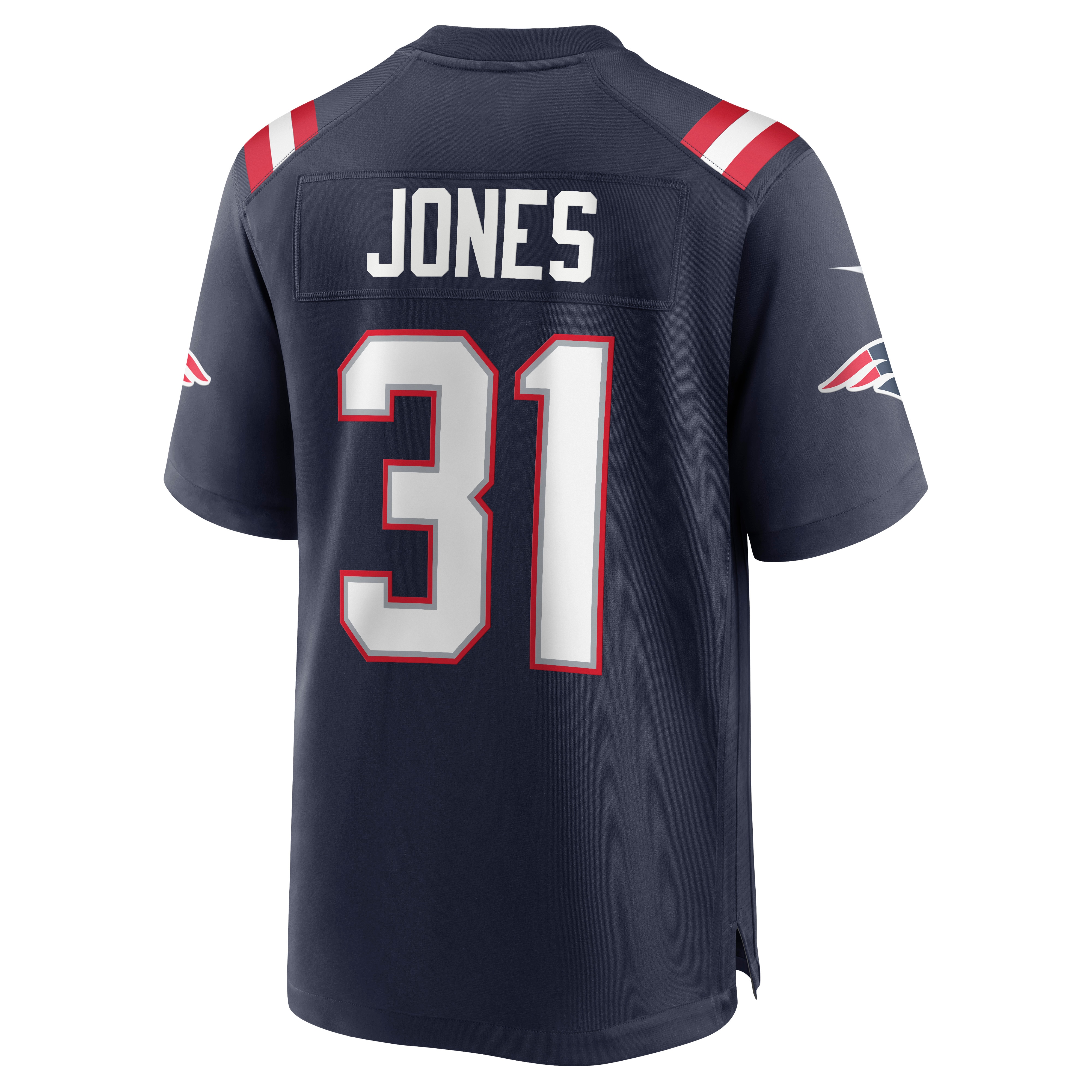 Men's New England Patriots Jonathan Jones Navy Game Jersey