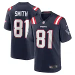 Men's New England Patriots Jonnu Smith Navy Game Jersey