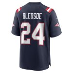 Men's New England Patriots Joshuah Bledsoe Navy Game Player Jersey