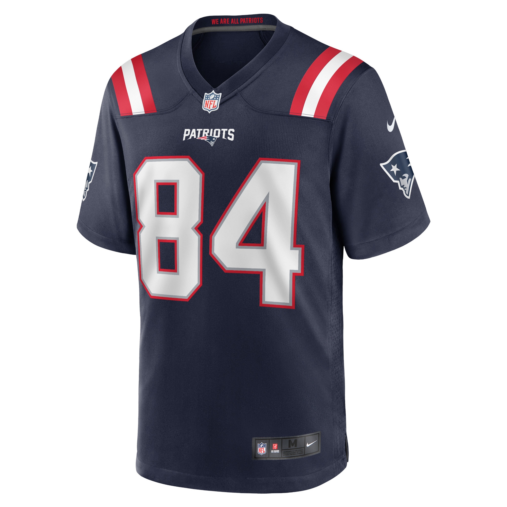 Men's New England Patriots Kendrick Bourne Navy Game Jersey