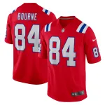 Men's New England Patriots Kendrick Bourne  Red Game Jersey