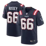 Men's New England Patriots Kody Russey Navy Game Player Jersey