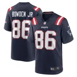 Men's New England Patriots Lynn Bowden Jr. Navy Home Game Player Jersey