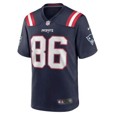 Men's New England Patriots Lynn Bowden Jr. Navy Home Game Player Jersey 02