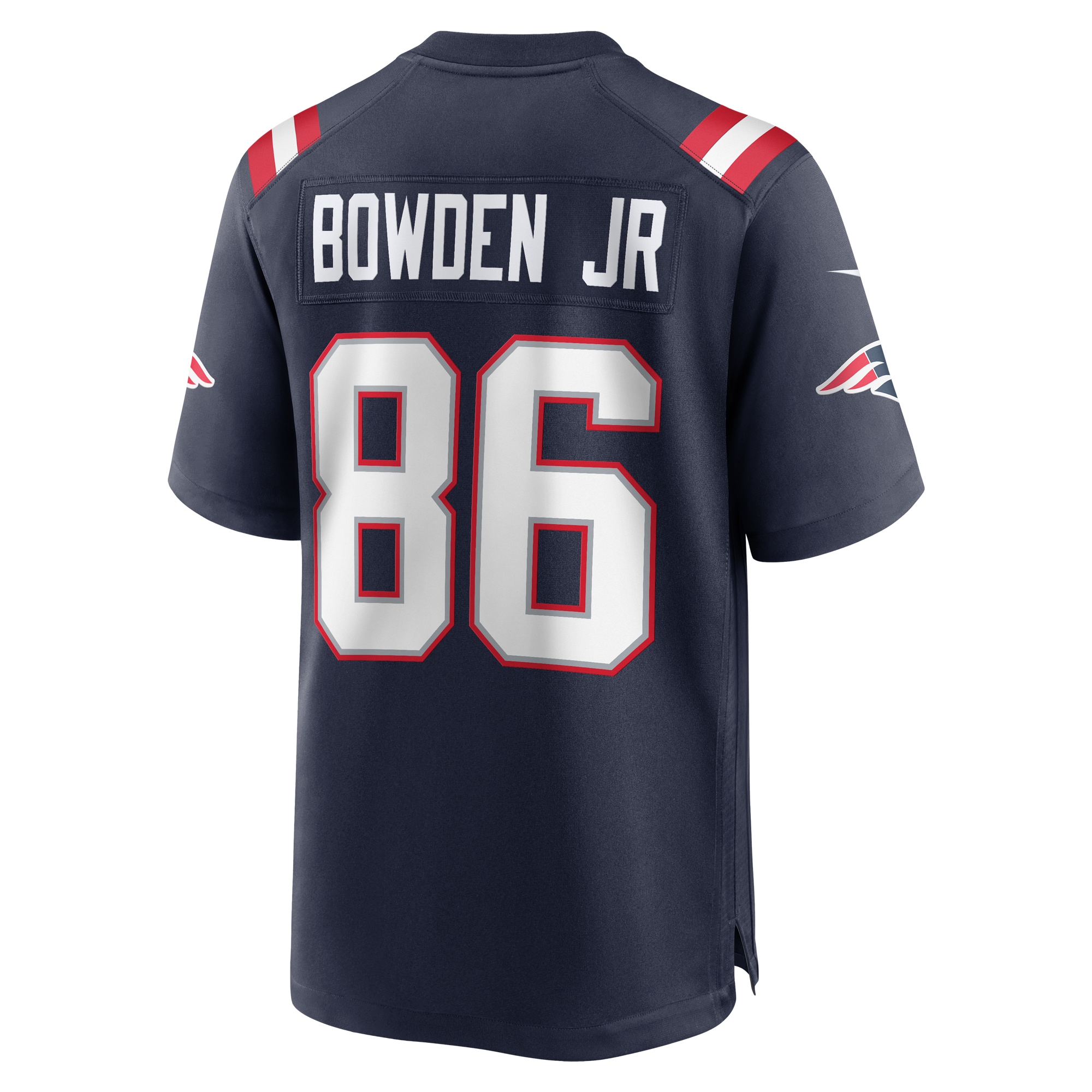 Men's New England Patriots Lynn Bowden Jr. Navy Home Game Player Jersey