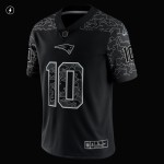 Men's New England Patriots Mac Jones Black RFLCTV Limited Jersey