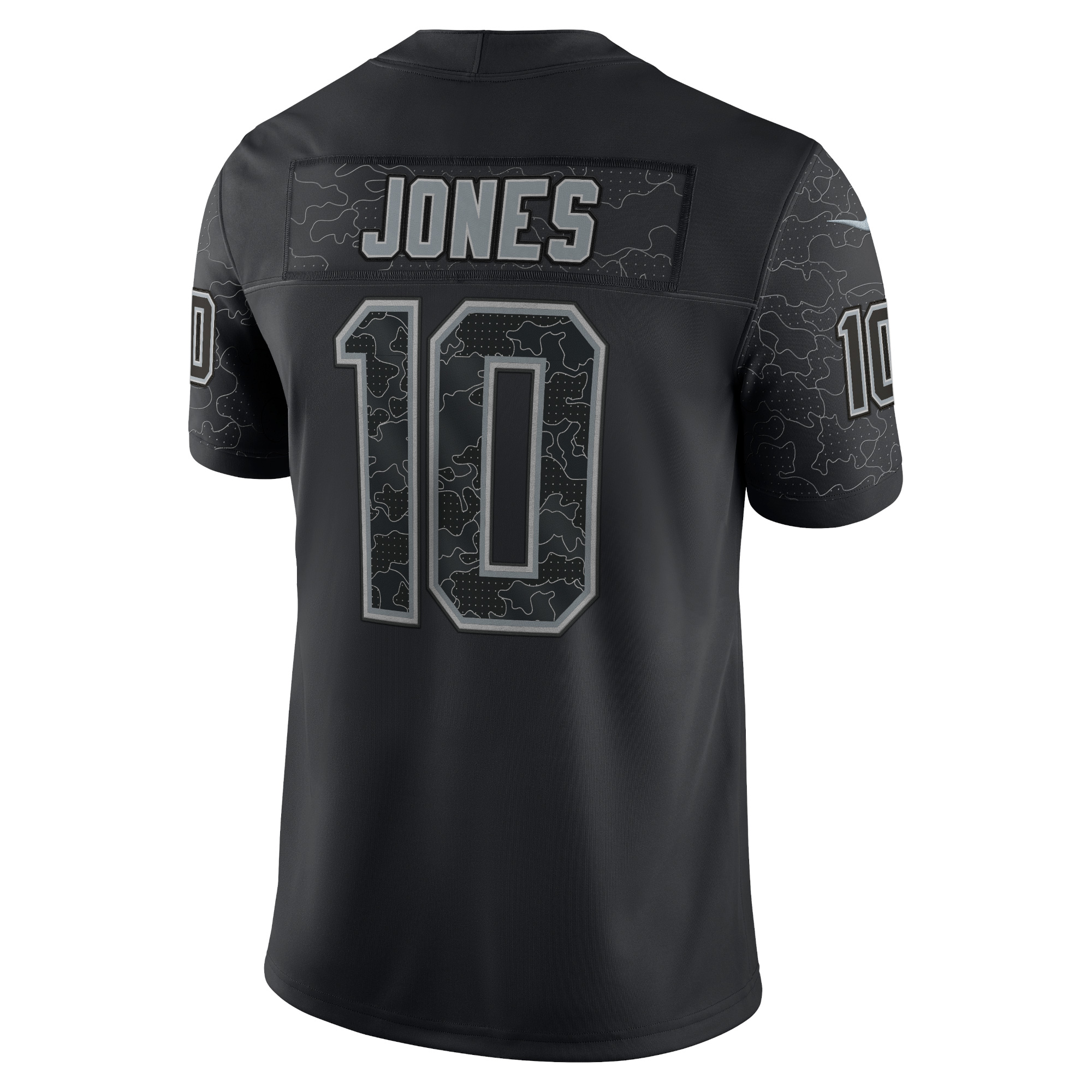 Men's New England Patriots Mac Jones Black RFLCTV Limited Jersey
