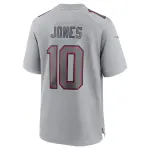 Men's New England Patriots Mac Jones Gray Atmosphere Fashion Game Jersey