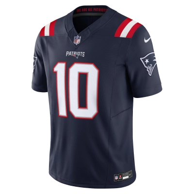 Men's New England Patriots Mac Jones Navy Vapor F.U.S.E. Limited Jersey 02