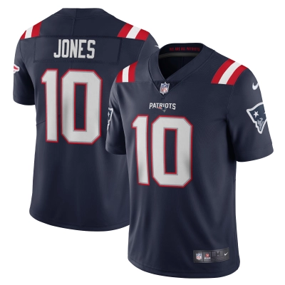 Men's New England Patriots Mac Jones Navy Vapor Limited Jersey 01