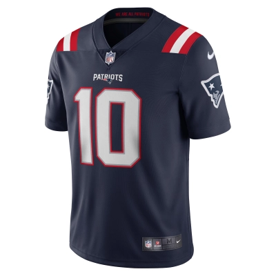 Men's New England Patriots Mac Jones Navy Vapor Limited Jersey 02