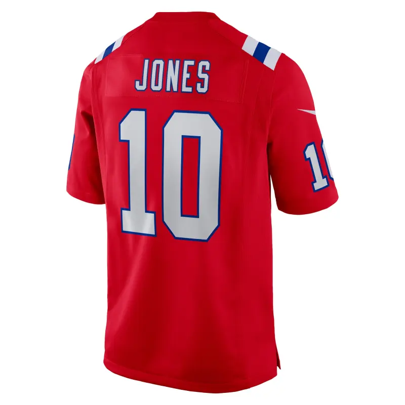 Men's New England Patriots Mac Jones Red Game Jersey