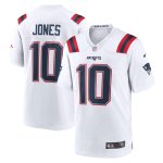 Men's New England Patriots Mac Jones White Player Game Jersey