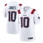 Men's New England Patriots Mac Jones White Player Game Jersey