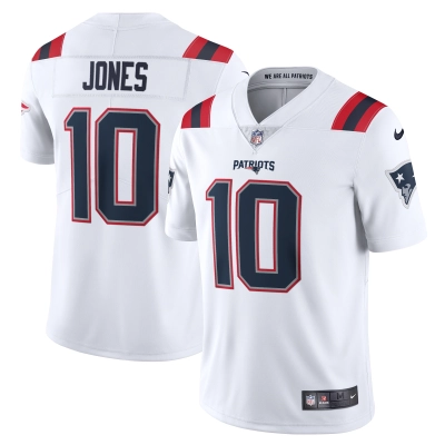 Men's New England Patriots Mac Jones White Vapor Limited Jersey 01