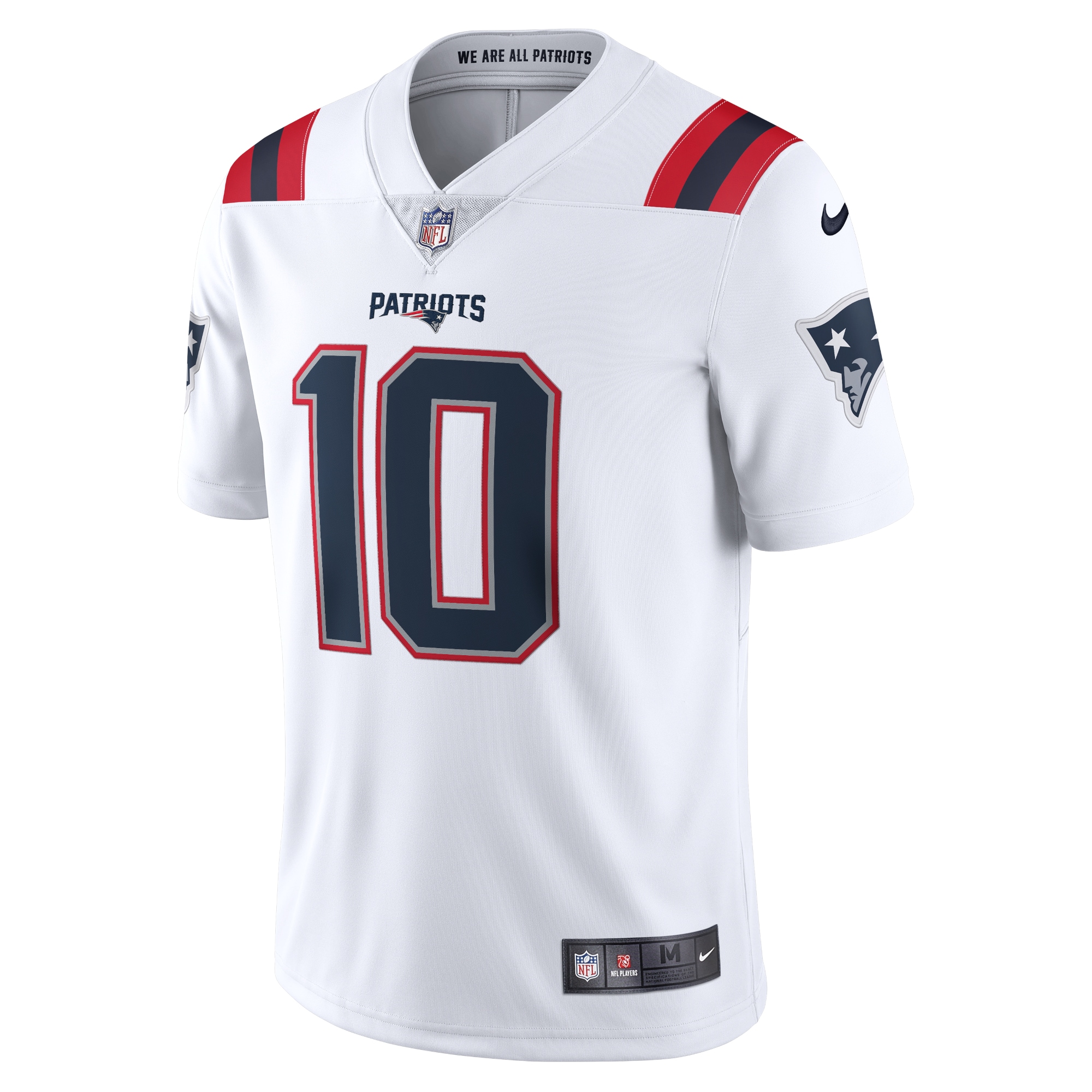 Men's New England Patriots Mac Jones White Vapor Limited Jersey