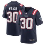 Men's New England Patriots Mack Wilson Navy Game Jersey