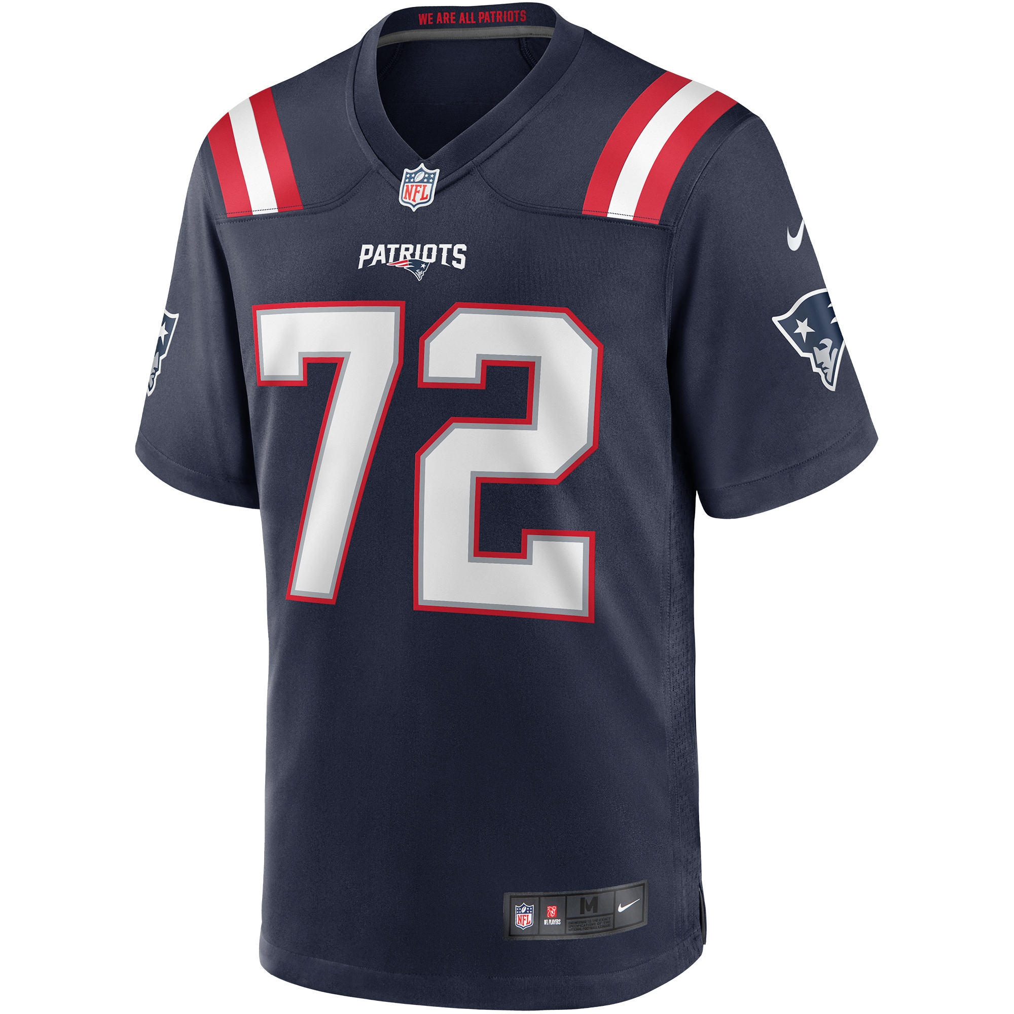 Men's New England Patriots Matt Light Navy Game Retired Player Jersey