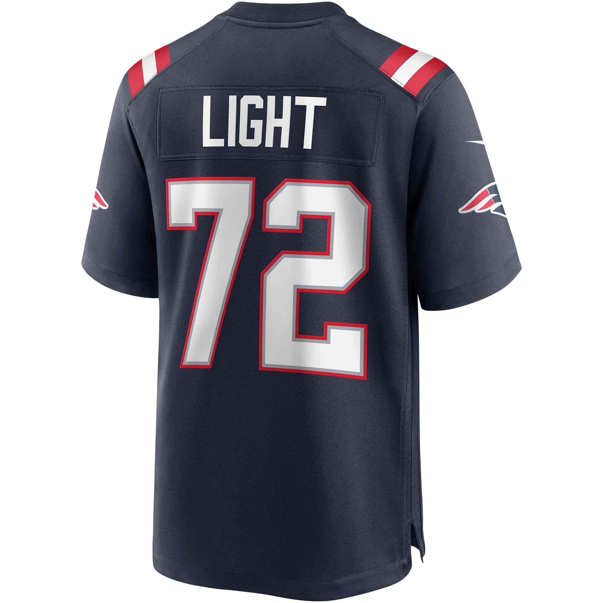 Men's New England Patriots Matt Light Navy Game Retired Player Jersey