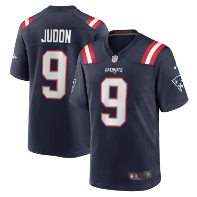 Men's New England Patriots Matthew Judon Navy Game Player Jersey 01