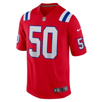 Men's New England Patriots Mike Vrabel Red Retired Player Alternate Game Jersey 02