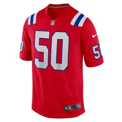Men's New England Patriots Mike Vrabel Red Retired Player Alternate Game Jersey 02