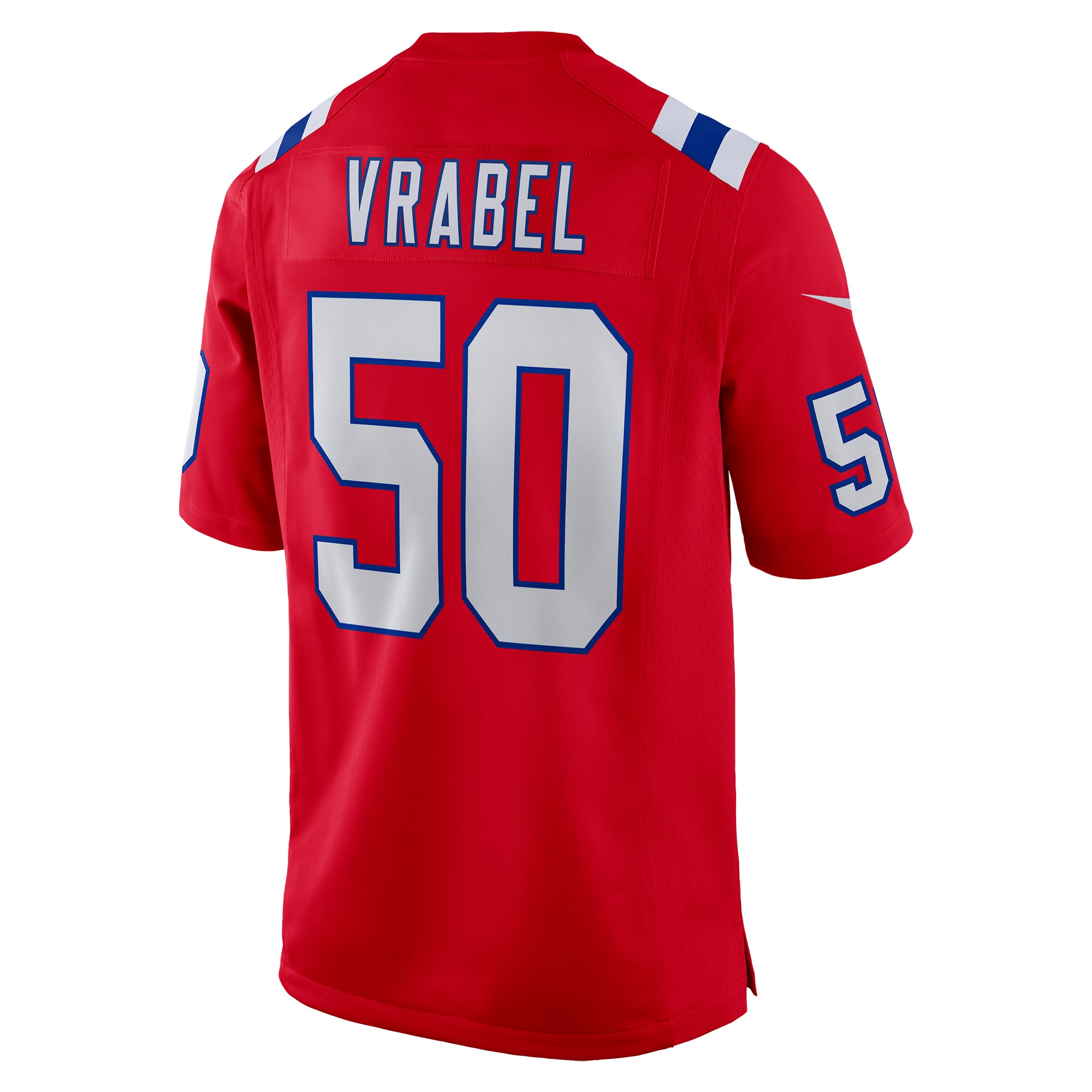 Men's New England Patriots Mike Vrabel Red Retired Player Alternate Game Jersey