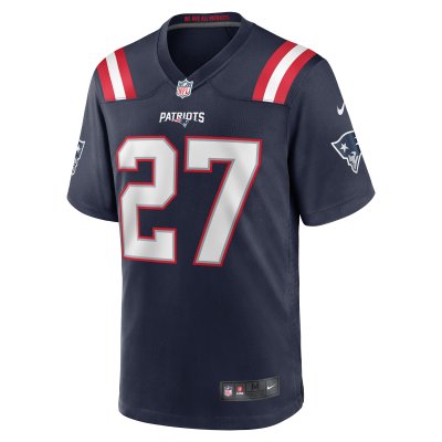 Men's New England Patriots Myles Bryant Navy Game Player Jersey 02