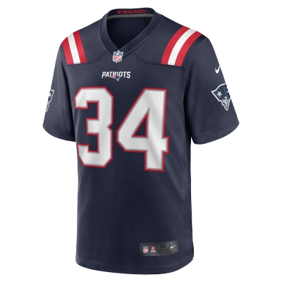 Men's New England Patriots Quandre Mosely Navy Home Game Player Jersey 02