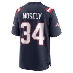 Men's New England Patriots Quandre Mosely Navy Home Game Player Jersey