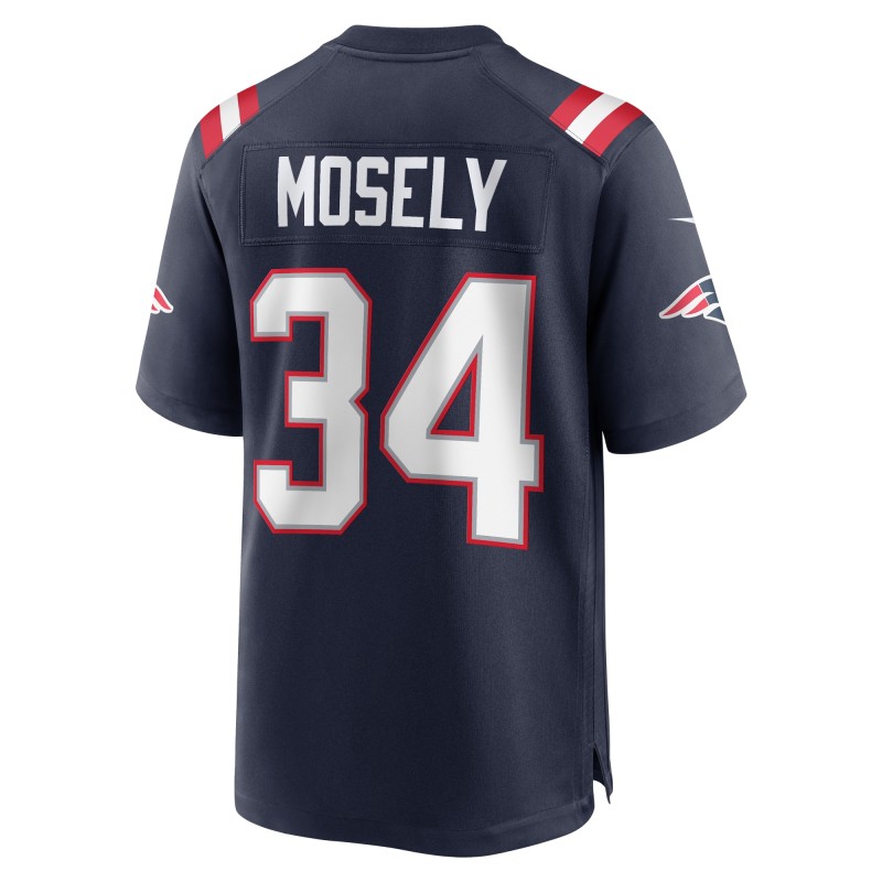 Men's New England Patriots Quandre Mosely Navy Home Game Player Jersey