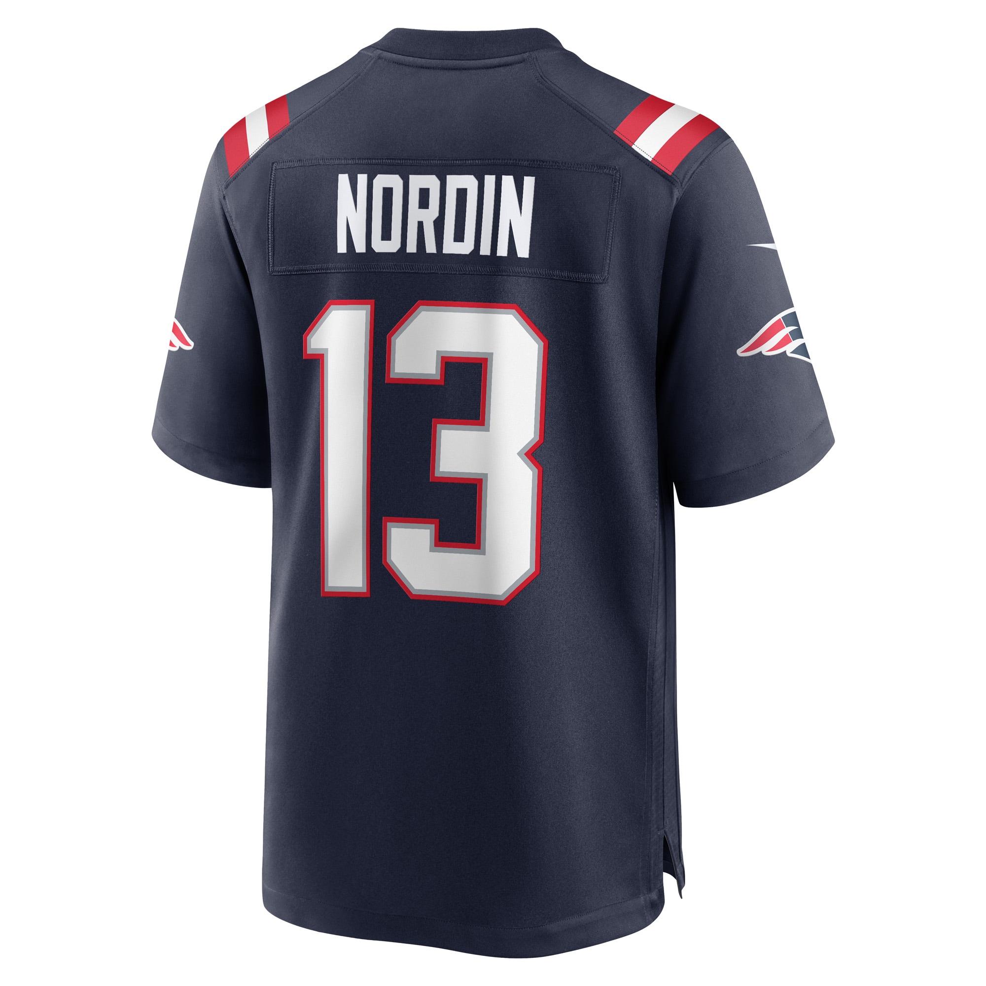 Men's New England Patriots Quinn Nordin Navy Game Player Jersey