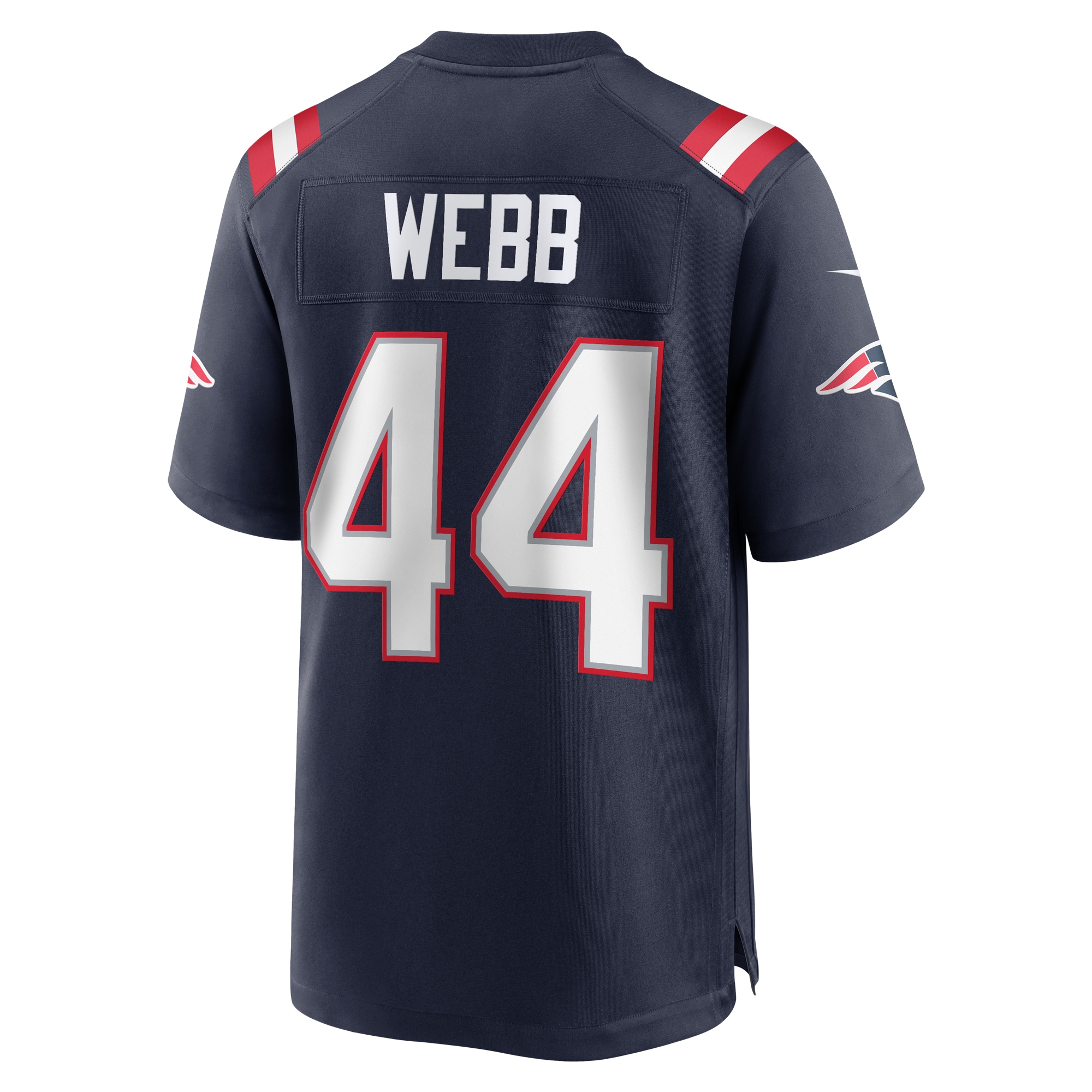 Men's New England Patriots Raleigh Webb Navy Home Game Player Jersey