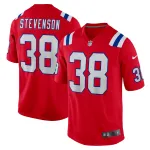 Men's New England Patriots Rhamondre Stevenson Red Alternate Game Player Jersey