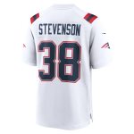 Men's New England Patriots Rhamondre Stevenson White Game Player Jersey