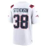 Men's New England Patriots Rhamondre Stevenson White Game Player Jersey
