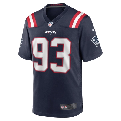 Men's New England Patriots Richard Seymour Navy Retired Player Game Jersey 02