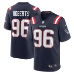 Men's New England Patriots Sam Roberts Navy Game Player Jersey